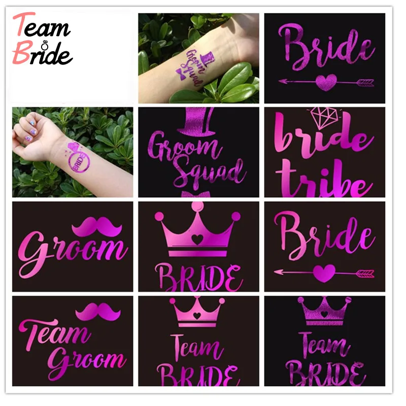 Team Bride 6pc/lot Bachelorette Hen Party Purple Stickers Temporary Tattoo Stickers Bride To Be Bridal Shower Wedding Decoration
Team Bride 6pc/lot Bachelorette Hen Party Purple Stickers Temporary Tattoo Stickers Bride To Be Bridal Shower Wedding Decoration