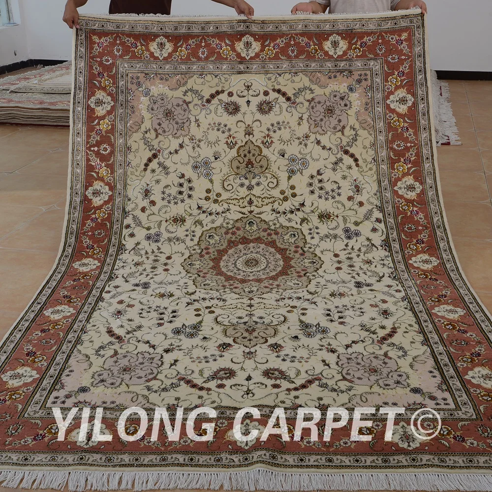 Yilong 6'x9' Oriental pure wool carpet exquisite hand woven india wool rugs (1427)
Yilong 6'x9' Oriental pure wool carpet exquisite hand woven india wool rugs (1427)