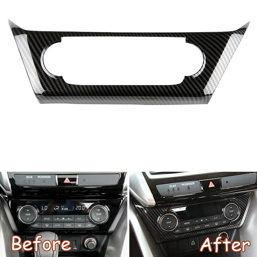 Carbon Fiber Style Car Air Condition Adjust Knob Frame Decoration Car Styling Sticker For Mitsubishi Eclipse Cross 2017-18
Carbon Fiber Style Car Air Condition Adjust Knob Frame Decoration Car Styling Sticker For Mitsubishi Eclipse Cross 2017-18