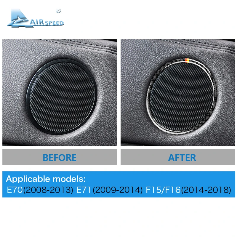 Airspeed Carbon Fiber Car Door Audio Speakers Cover Trim Stickers for BMW X5 X6 E70 E71 F15 F16 Accessories Interior Decorations
Airspeed Carbon Fiber Car Door Audio Speakers Cover Trim Stickers for BMW X5 X6 E70 E71 F15 F16 Accessories Interior Decorations