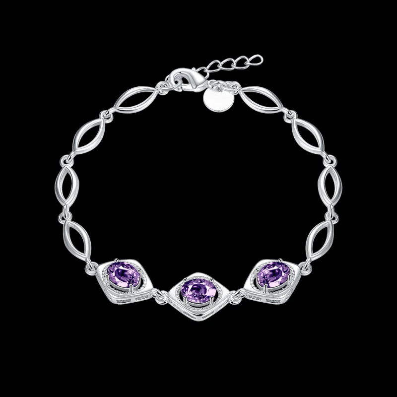 Garilina Inlaid Round Purple Cubic Zirconia Silver Color Charm Bracelet For Women Fashion Jewelry AB2049
Garilina Inlaid Round Purple Cubic Zirconia Silver Color Charm Bracelet For Women Fashion Jewelry AB2049