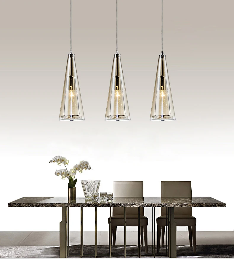 Crystal led pendant lights lamp lustre with E14 edison bulb modern pendant lamp glass shade for kitchen dining room lighting
Crystal led pendant lights lamp lustre with E14 edison bulb modern pendant lamp glass shade for kitchen dining room lighting