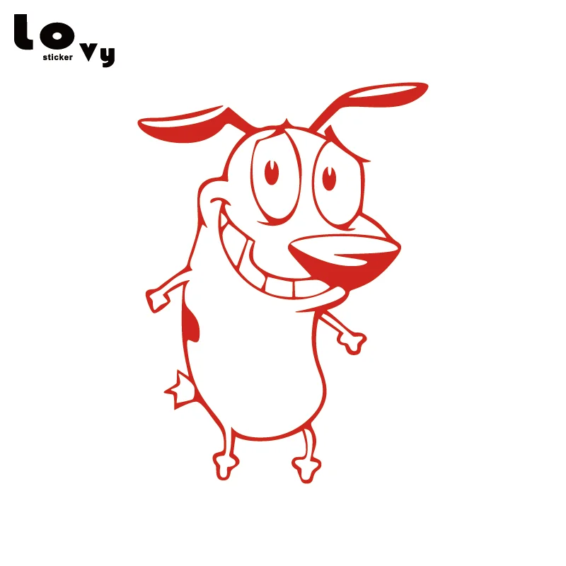 Cute Dog With Smile Vinyl Car Sticker Funny Animal Decal for Window Body Decoration CA1184 | Автомобили и мотоциклы