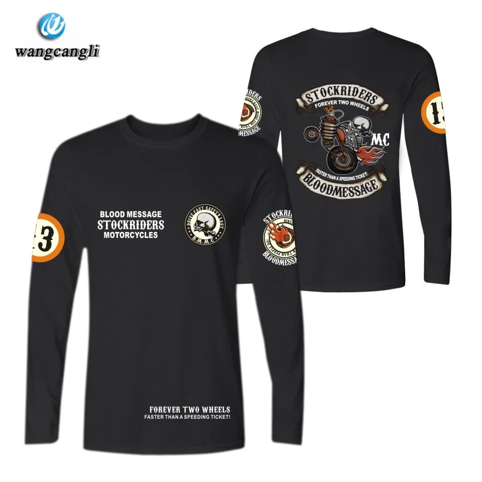 Skull Stockriders Motorcycle Cotton T Shirt Skull Locomotive Long Sleeve Tshirt T-shirt Fashion Hip Hop T shirts Tops Plus Size
Skull Stockriders Motorcycle Cotton T Shirt Skull Locomotive Long Sleeve Tshirt T-shirt Fashion Hip Hop T shirts Tops Plus Size