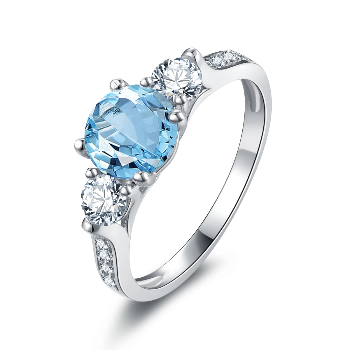 925 Sterling Silver Ring 1.25 ct Natural Blue Topaz Classic Wedding Bands Rings For Women Colored stones Jewelry QYI
925 Sterling Silver Ring 1.25 ct Natural Blue Topaz Classic Wedding Bands Rings For Women Colored stones Jewelry QYI