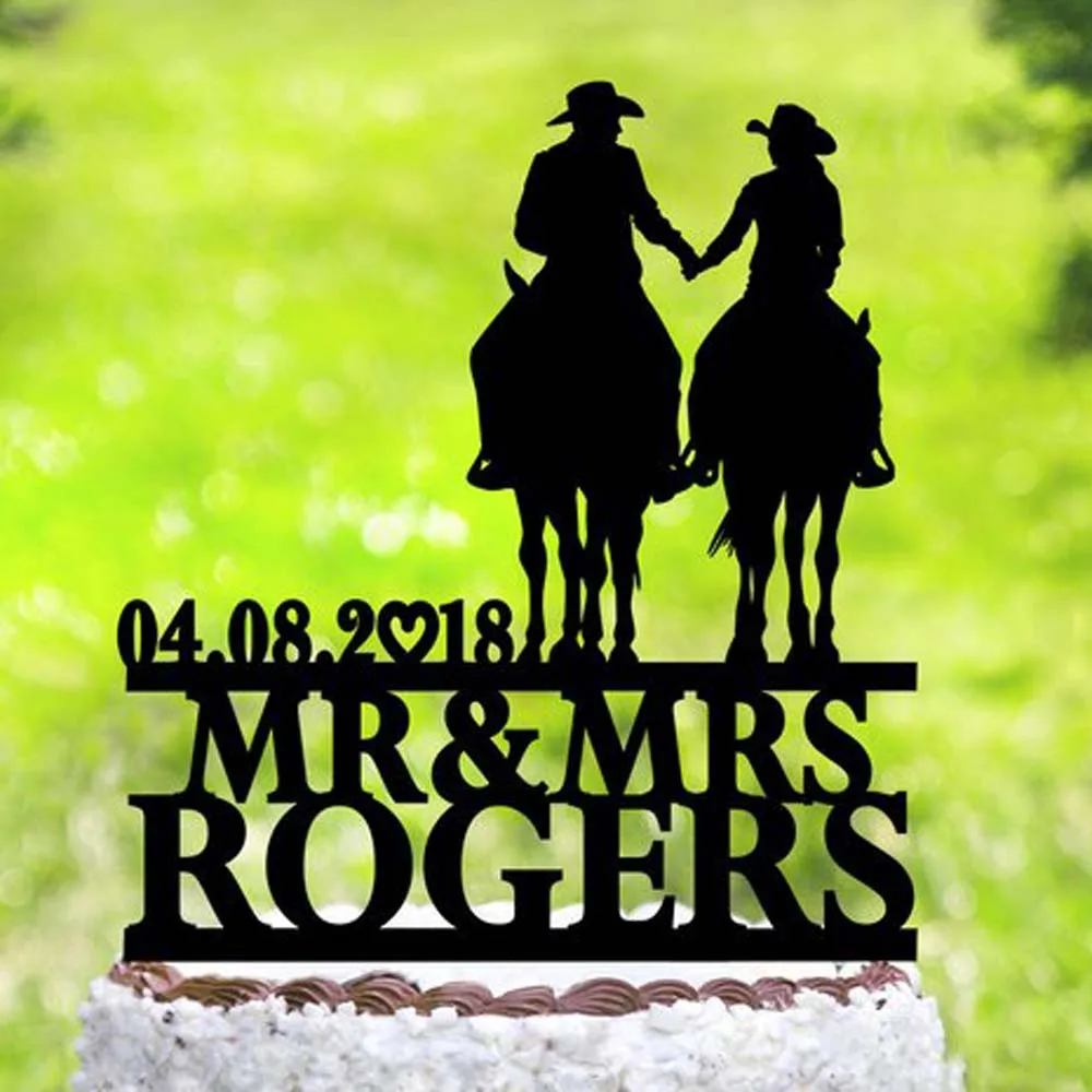 Personalized Bride and Groom with horse cake topper,Country Cowboy cake Topper,Horse Cowboy with Lasso,cake topper with date
Personalized Bride and Groom with horse cake topper,Country Cowboy cake Topper,Horse Cowboy with Lasso,cake topper with date