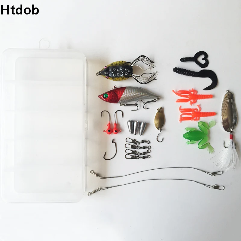 22 шт. набор приманки Спиннер Crankbait Minnow Popper VIB мягкая жесткая ложка Кривошип наживки рыболовные Крючки рыболовные снасти коробка аксессуары
22 шт. набор приманки Спиннер Crankbait Minnow Popper VIB мягкая жесткая ложка Кривошип наживки рыболовные Крючки рыболовные снасти коробка аксессуары