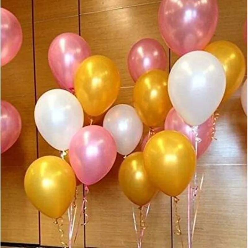 Party Balloons Supplies 50 Pack 12 Inches Ultra Thickness Gold & Pink & White Balloons Birthday/Wedding Baby Shower Party Supply
Party Balloons Supplies 50 Pack 12 Inches Ultra Thickness Gold & Pink & White Balloons Birthday/Wedding Baby Shower Party Supply