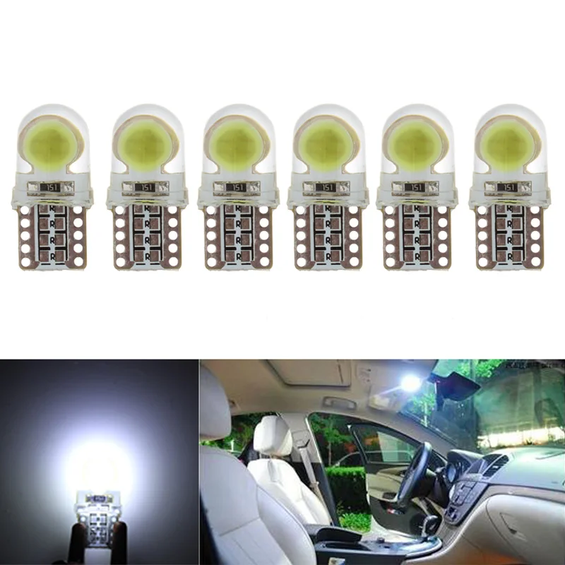 6 X Auto T10 LED W5W LED Bulbs White 194 168 LED Lamp 501 COB silicone shell Car LED Lights Super Bright Turn Side Lamp 12V
6 X Auto T10 LED W5W LED Bulbs White 194 168 LED Lamp 501 COB silicone shell Car LED Lights Super Bright Turn Side Lamp 12V