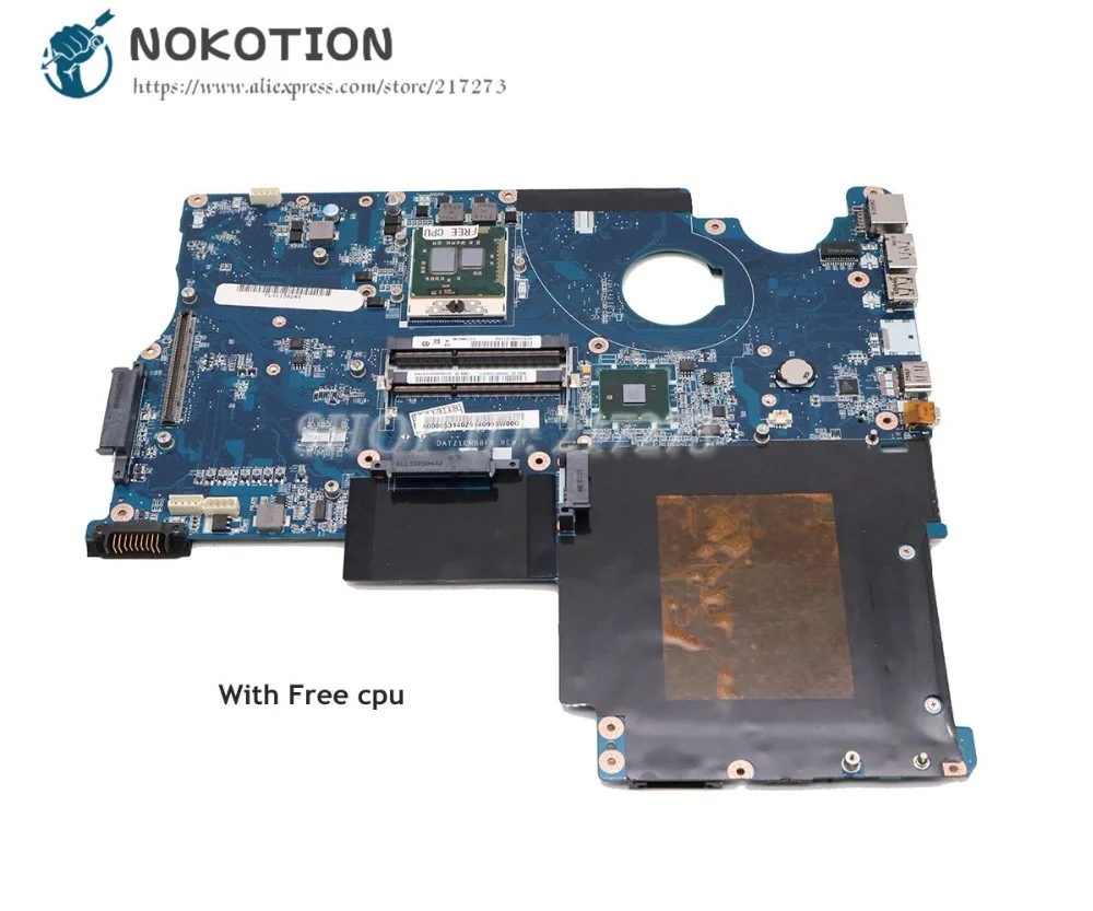 

NOKOTION For Toshiba Satellite X500 X505 Laptop Motherboard HM55 DDR3 Free cpu A000052590 A000053140 DATZ1CMB8F0 Main Board