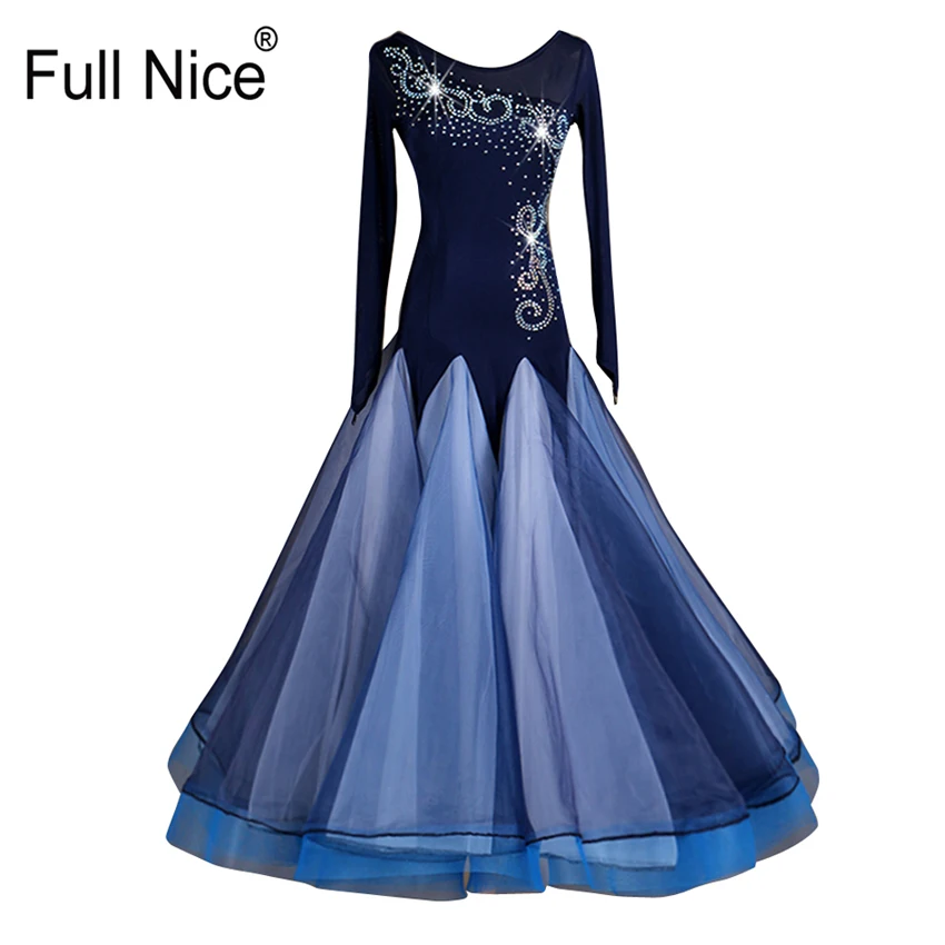 Women Girl Ballroom Dance Navy Long sleeve Modern dance one piece Waltz dress Flamenco Rumba Samba Practice Competition
Women Girl Ballroom Dance Navy Long sleeve Modern dance one piece Waltz dress Flamenco Rumba Samba Practice Competition