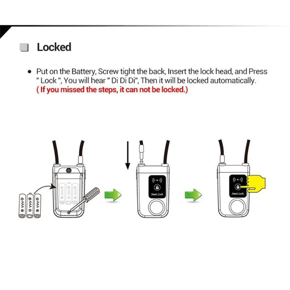Smart Bluetooth motorcycle Bicycle Security Lock Anti Theft 105dB Alarm For Smart Phone Smart Bluetooth Lock Bike Alarm
Smart Bluetooth motorcycle Bicycle Security Lock Anti Theft 105dB Alarm For Smart Phone Smart Bluetooth Lock Bike Alarm