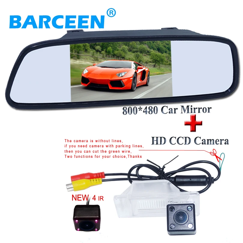 4 ir lights car reserve rearview camera +5" car parking mirror adapt for NISSAN QASHQAI /X-TRAIL for Peugeot 307 Hatchback
4 ir lights car reserve rearview camera +5" car parking mirror adapt for NISSAN QASHQAI /X-TRAIL for Peugeot 307 Hatchback