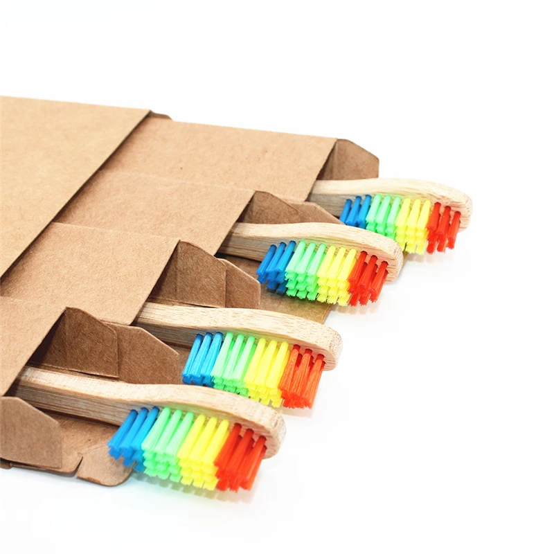 4 PCS Colorful Bristles Head Bamboo Toothbrush Wholesale Environment Wooden Rainbow Bamboo Toothbrush Oral Care Soft Bristle
4 PCS Colorful Bristles Head Bamboo Toothbrush Wholesale Environment Wooden Rainbow Bamboo Toothbrush Oral Care Soft Bristle