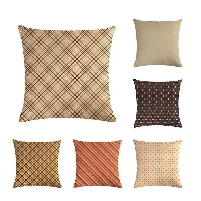 Geometric Red Yellow Brown Striped Cushion Cover Vintage Style Decorative Pillow Covers Chair Sofa Seat Throw Pillows ZY407
Geometric Red Yellow Brown Striped Cushion Cover Vintage Style Decorative Pillow Covers Chair Sofa Seat Throw Pillows ZY407