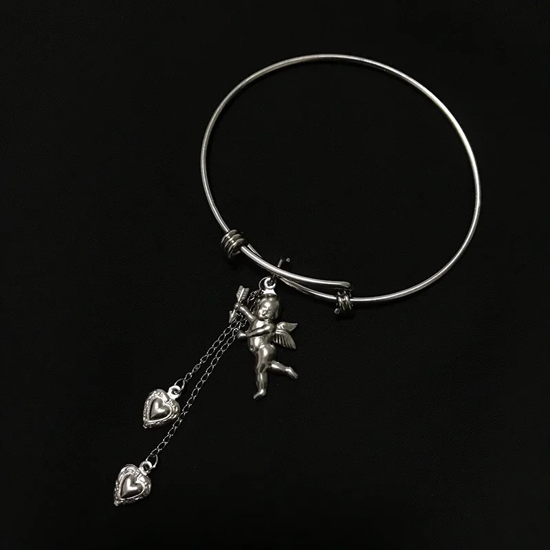 Goth Punk Vintage Cupid Angel Love Bracelet For Cool Women Girl Egirl Dating Party Jewelry Bff Birthday Gift Pulseras Mujer Moda
Goth Punk Vintage Cupid Angel Love Bracelet For Cool Women Girl Egirl Dating Party Jewelry Bff Birthday Gift Pulseras Mujer Moda