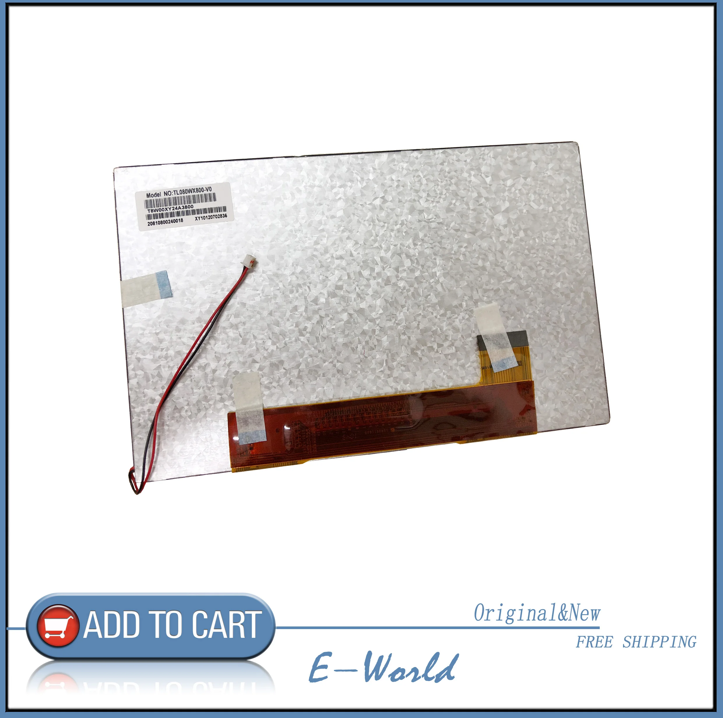 Оригинальный 8-дюймовый ЖК-экран T8W00XY24A3800, бесплатная доставка
Оригинальный 8-дюймовый ЖК-экран T8W00XY24A3800, бесплатная доставка