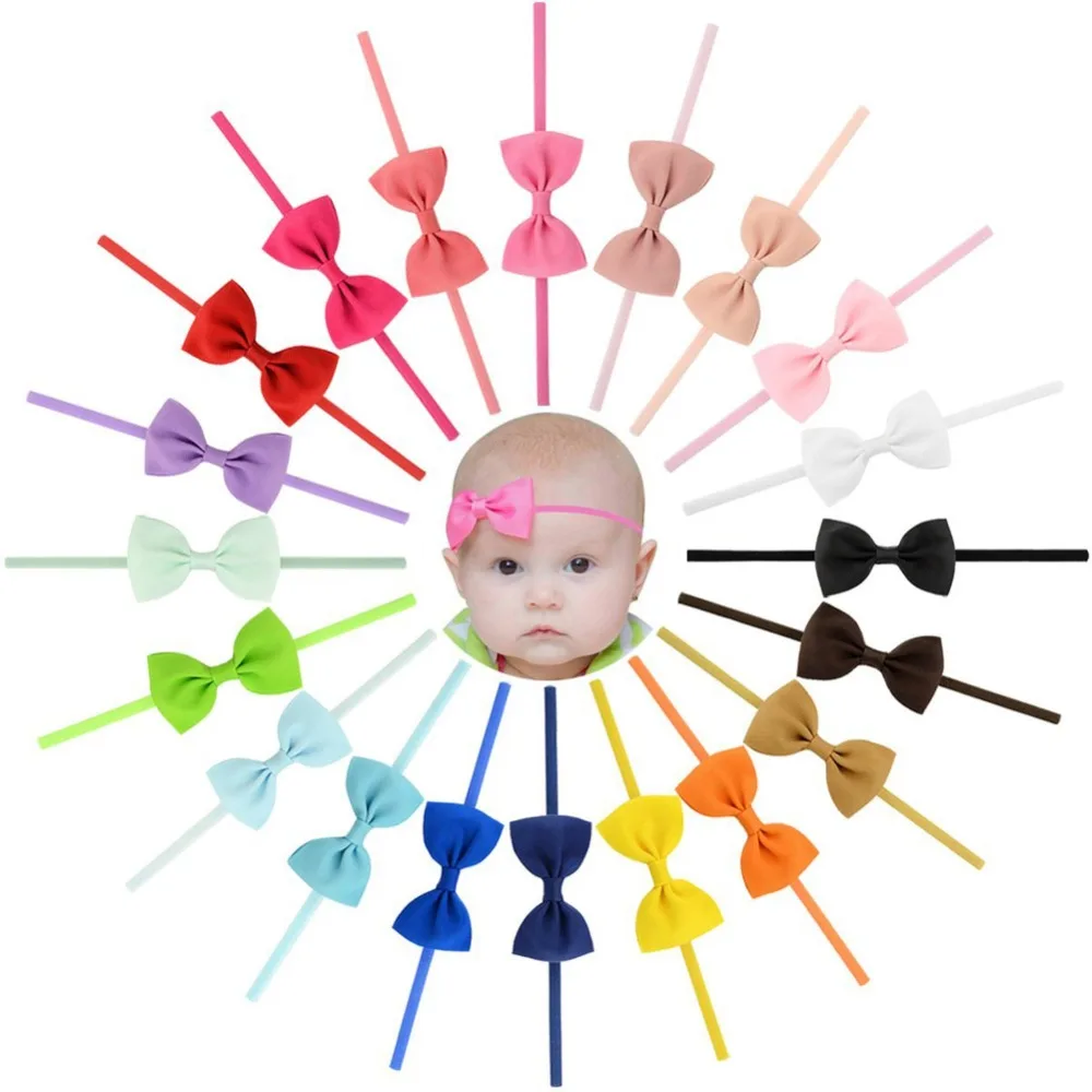 20pcs/ lot Elastics Hair Headbands bow-knot Ribbon Bows Headband Accessories for Newborns Hair Wrap Hairband Headwear 705
20pcs/ lot Elastics Hair Headbands bow-knot Ribbon Bows Headband Accessories for Newborns Hair Wrap Hairband Headwear 705