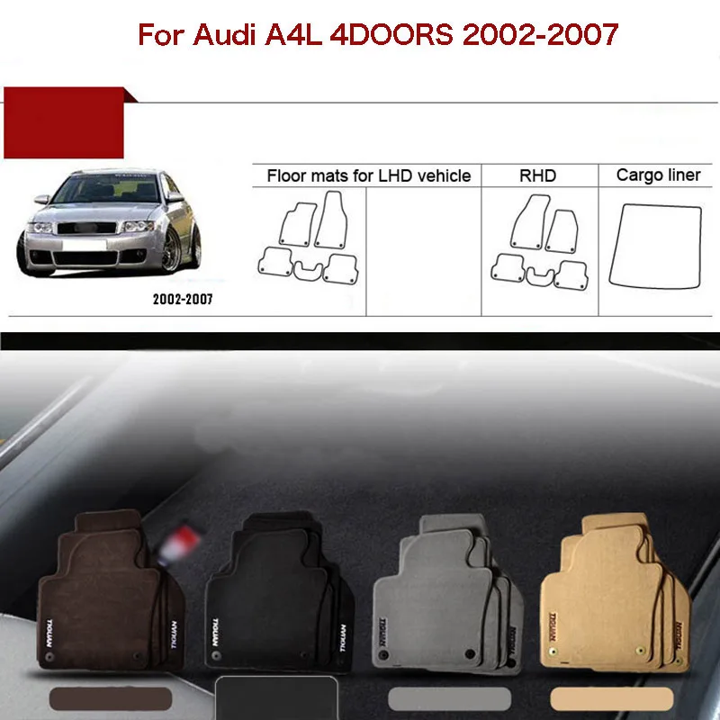 5pcs Custom Made 1/2" Thickness Solid Nylon Interior Odorless Floor Carpet Mats Cover For Audi A4 A4L 2002-2007
5pcs Custom Made 1/2" Thickness Solid Nylon Interior Odorless Floor Carpet Mats Cover For Audi A4 A4L 2002-2007