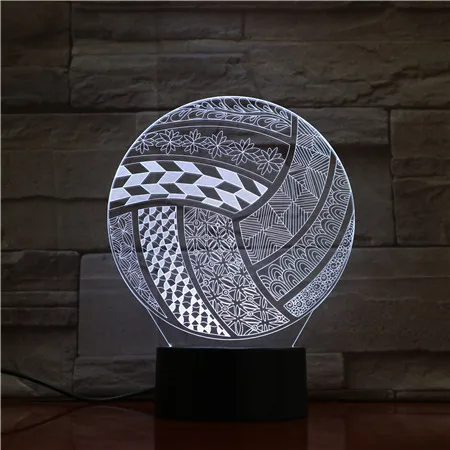 3D LED Night Light Volleyball with 7 Colors Light for Home Decoration Lamp Amazing Visualization Optical Illusion GX1706
3D LED Night Light Volleyball with 7 Colors Light for Home Decoration Lamp Amazing Visualization Optical Illusion GX1706