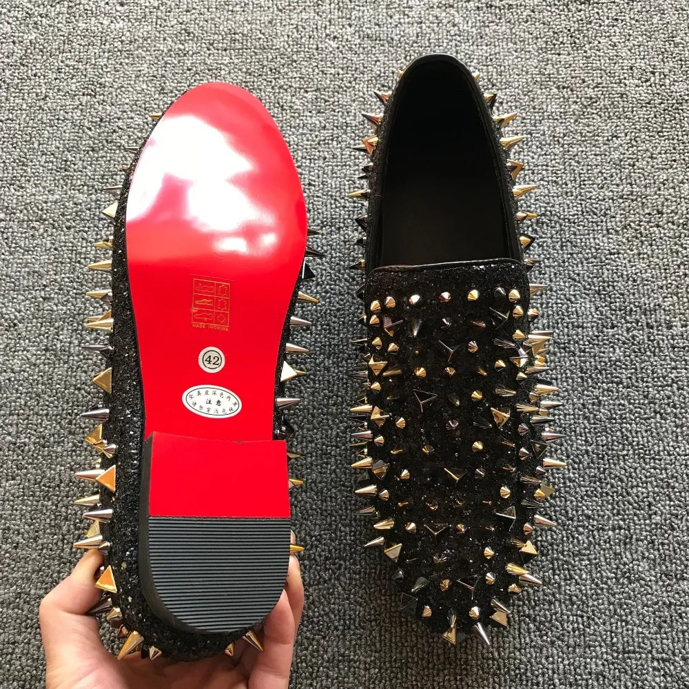 Mabaiwan Casual Men Shoes Leather Slip On Rivets Sequined Military Ankle Boots Dress Wedding Party Shoes Men Flats Size 42
Mabaiwan Casual Men Shoes Leather Slip On Rivets Sequined Military Ankle Boots Dress Wedding Party Shoes Men Flats Size 42