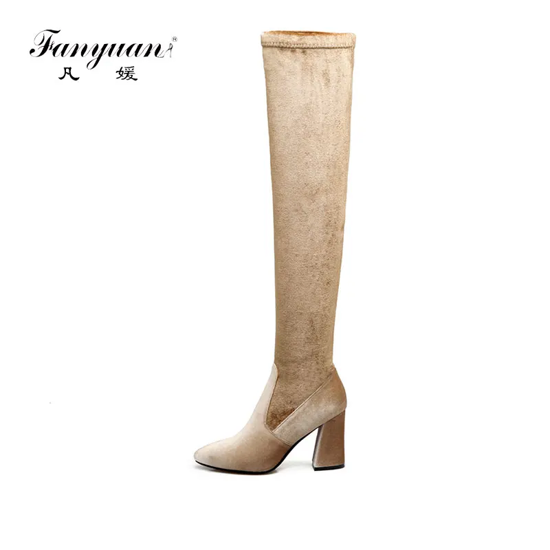 Fanyuan new arrive women Long boots fashion Velvet pointed toe black red over the knee boots thin heels zipper ladies boots
Fanyuan new arrive women Long boots fashion Velvet pointed toe black red over the knee boots thin heels zipper ladies boots