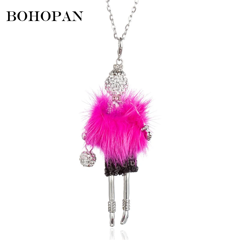 Statement Doll Necklace Women Girl Fur Sequin Skirt Ball Handbag Figure Pendant Necklace Sweater Chain News Alloy Jewelry Bijoux
Statement Doll Necklace Women Girl Fur Sequin Skirt Ball Handbag Figure Pendant Necklace Sweater Chain News Alloy Jewelry Bijoux