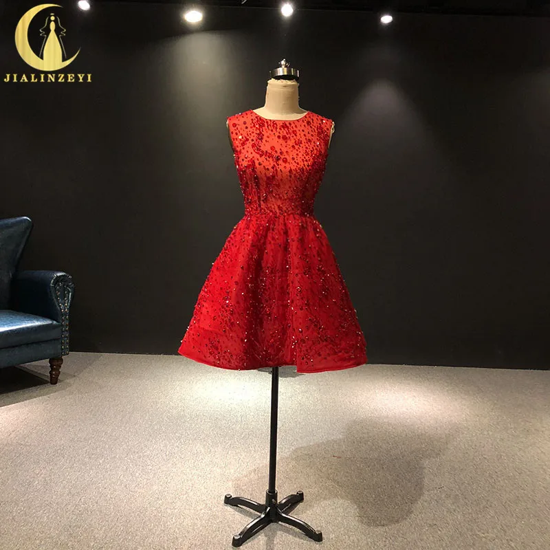 JIALINZEYI Real Picture Luxurious Red Crystal Beads Luxurious Knee Length Prom Dresses Party Dresses
JIALINZEYI Real Picture Luxurious Red Crystal Beads Luxurious Knee Length Prom Dresses Party Dresses