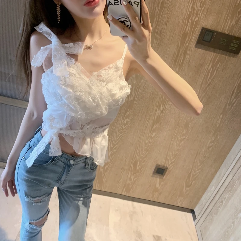 summer sexy party Tanks & Camis Korean style Women's Clothing fashion brand crop tops female off shoulder v-neck bow short white
summer sexy party Tanks & Camis Korean style Women's Clothing fashion brand crop tops female off shoulder v-neck bow short white