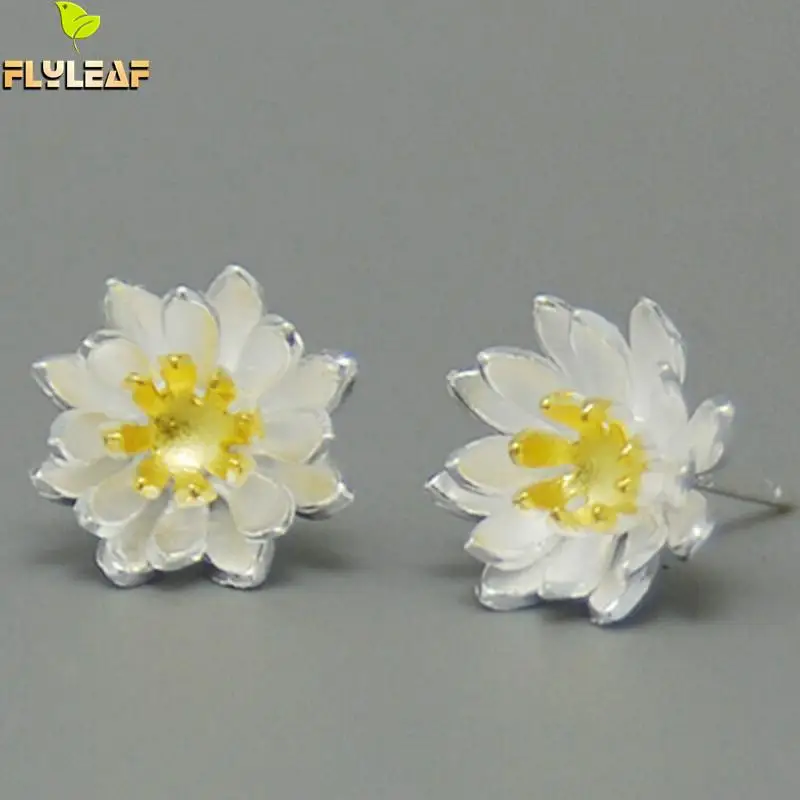 925 sterling silver Elegant Lotus Flowers Stud Earrings For Women Hypoallergenic Fine Jewelry 2022 New
925 sterling silver Elegant Lotus Flowers Stud Earrings For Women Hypoallergenic Fine Jewelry 2022 New