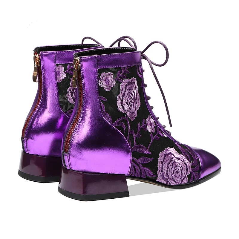 2019 Spring/Autumn New Air Mesh flowers embroidery Genuine Leather Summer Boots Shoes Woman Sexy High Heels Party Women Shoes
2019 Spring/Autumn New Air Mesh flowers embroidery Genuine Leather Summer Boots Shoes Woman Sexy High Heels Party Women Shoes
