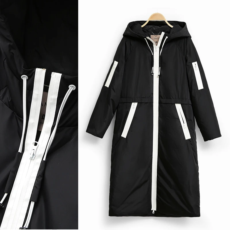 Amii Jacket Women Winter Causal Solid 90% White Duck Down Zipper Long Parkas Coat Hooded Jackets 11820180
Amii Jacket Women Winter Causal Solid 90% White Duck Down Zipper Long Parkas Coat Hooded Jackets 11820180