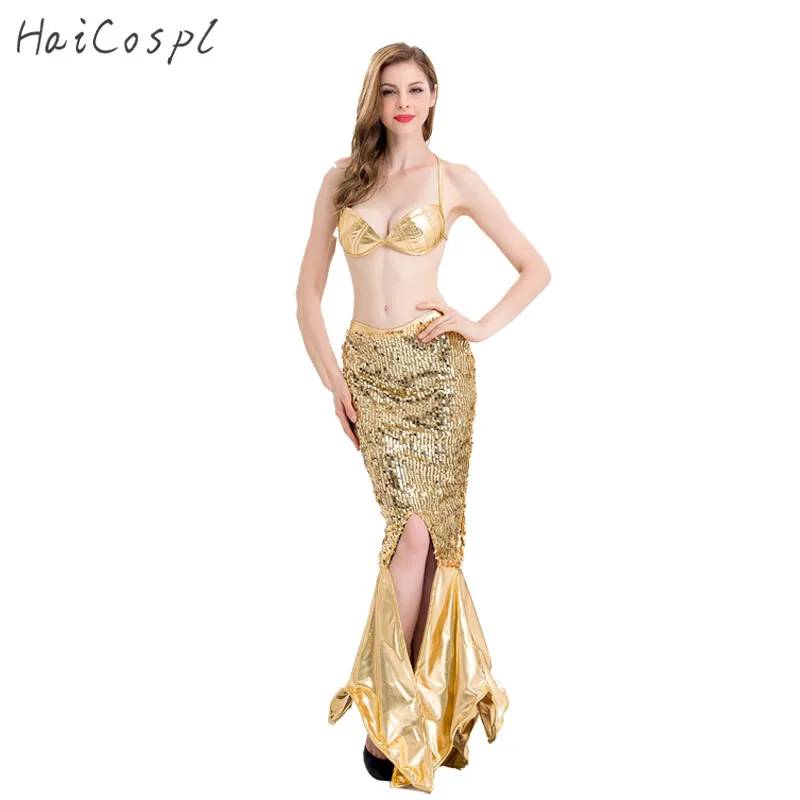 Women Summer Sexy Dress Mermaid Tail Dress Beauty Fish Cosplay Halloween Carnival Fancy Beach Costumes Sequins Green Gold
Women Summer Sexy Dress Mermaid Tail Dress Beauty Fish Cosplay Halloween Carnival Fancy Beach Costumes Sequins Green Gold