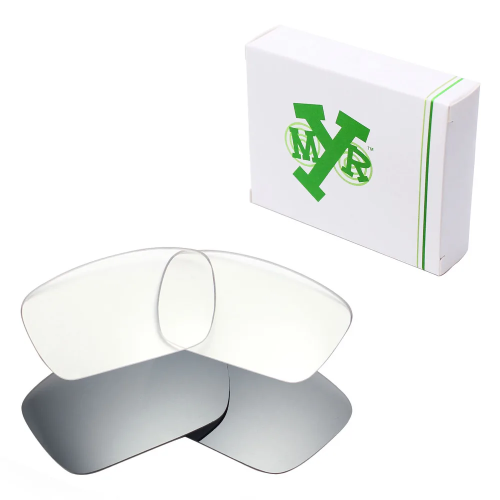 2 Pairs Mryok Anti-Scratch Replacement Lenses for Oakley Fuel Cell Sunglasses Silver Titanium & HD Clear
2 Pairs Mryok Anti-Scratch Replacement Lenses for Oakley Fuel Cell Sunglasses Silver Titanium & HD Clear