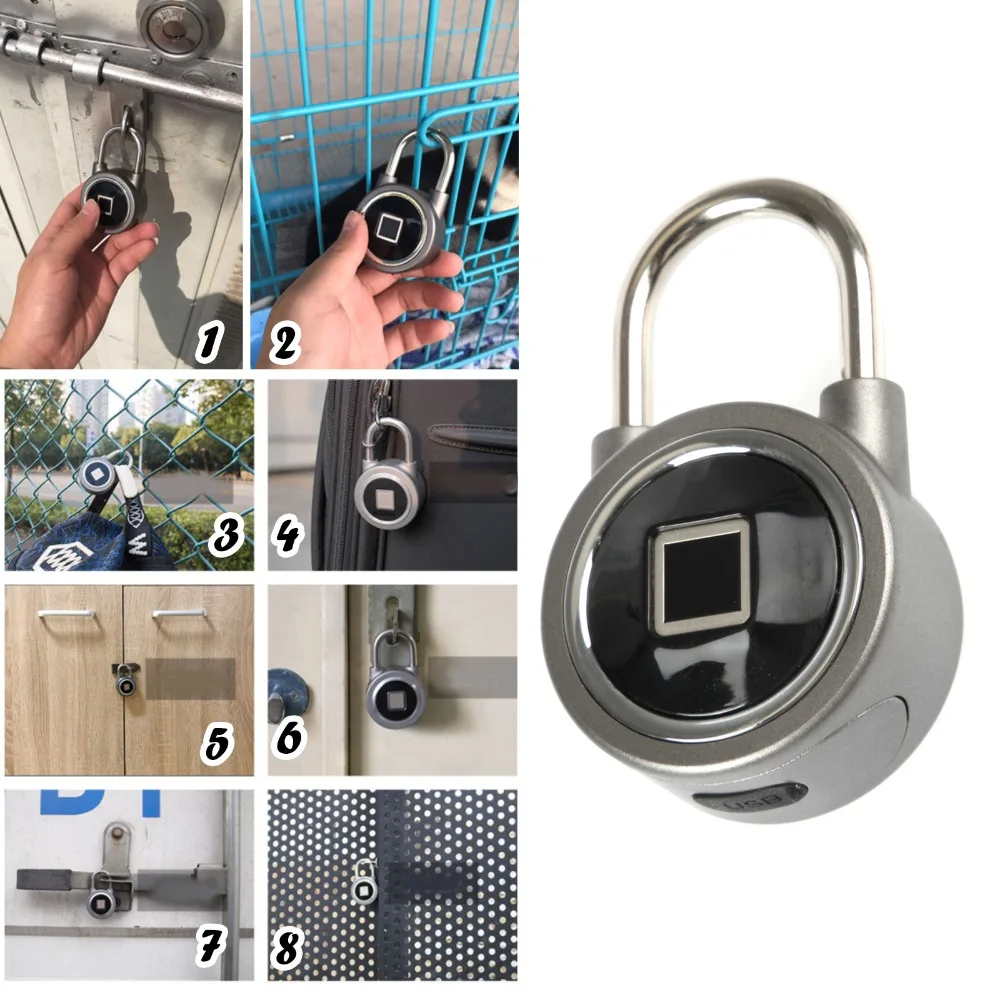 Waterproof Keyless Bluetooth Fingerprint Lock Padlock Anti-Theft APP Control Door Cabinet Smart Padlock
Waterproof Keyless Bluetooth Fingerprint Lock Padlock Anti-Theft APP Control Door Cabinet Smart Padlock