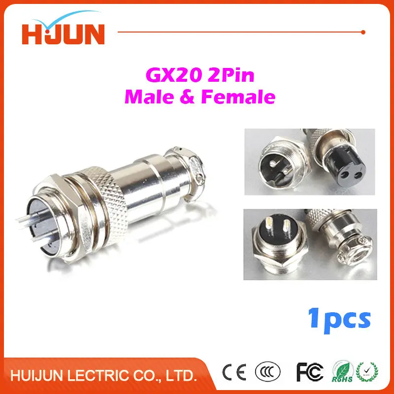 1pcs GX20 2Pin High Quality Male& Female 20mm Wire Cable Panel Connector Aviation Plug Circular Socket Plug
1pcs GX20 2Pin High Quality Male& Female 20mm Wire Cable Panel Connector Aviation Plug Circular Socket Plug