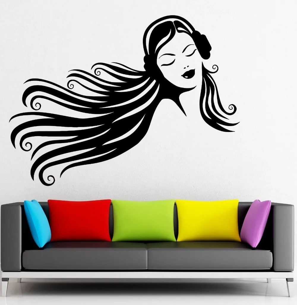 Free Shipping Music Wall Stickers Teen Girl Headphones Beautiful Decor Vinyl Decal
Free Shipping Music Wall Stickers Teen Girl Headphones Beautiful Decor Vinyl Decal