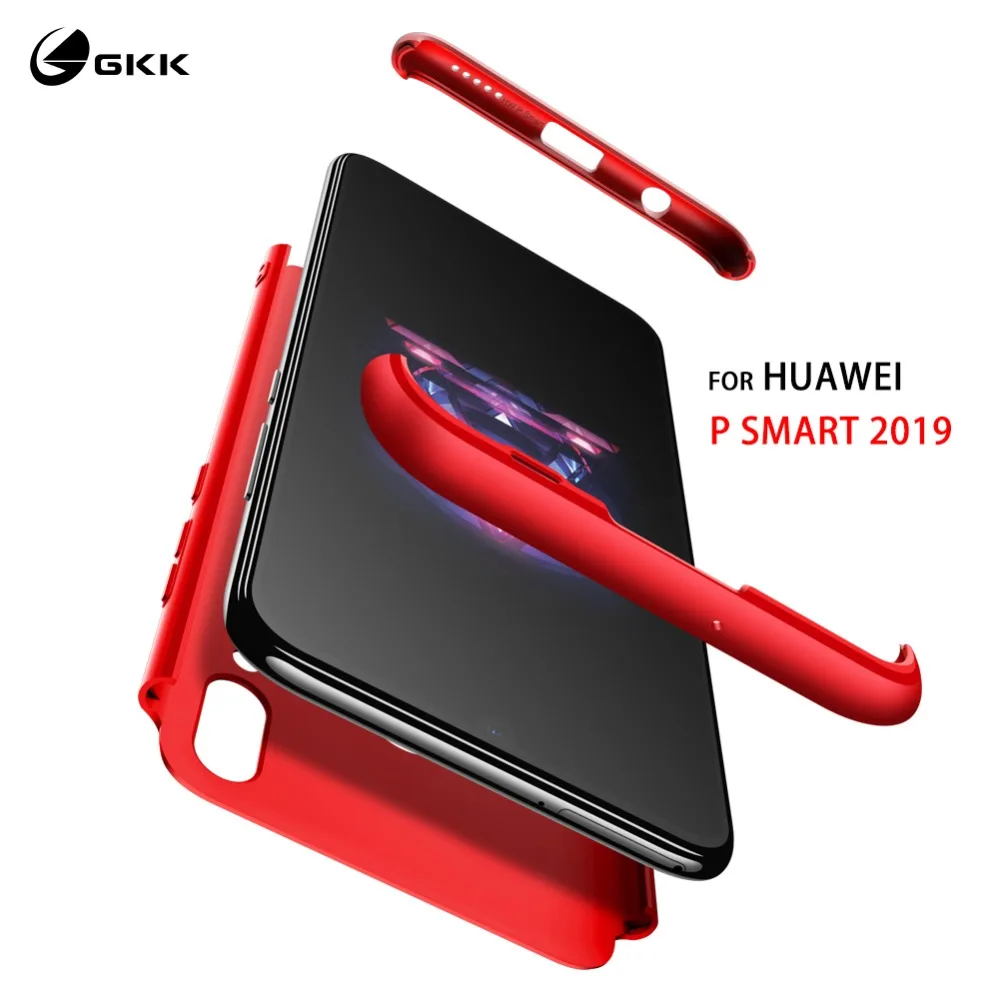 Оригинальный чехол GKK для Huawei P smart 2019 защитный на 360 градусов все включено 3 в 1