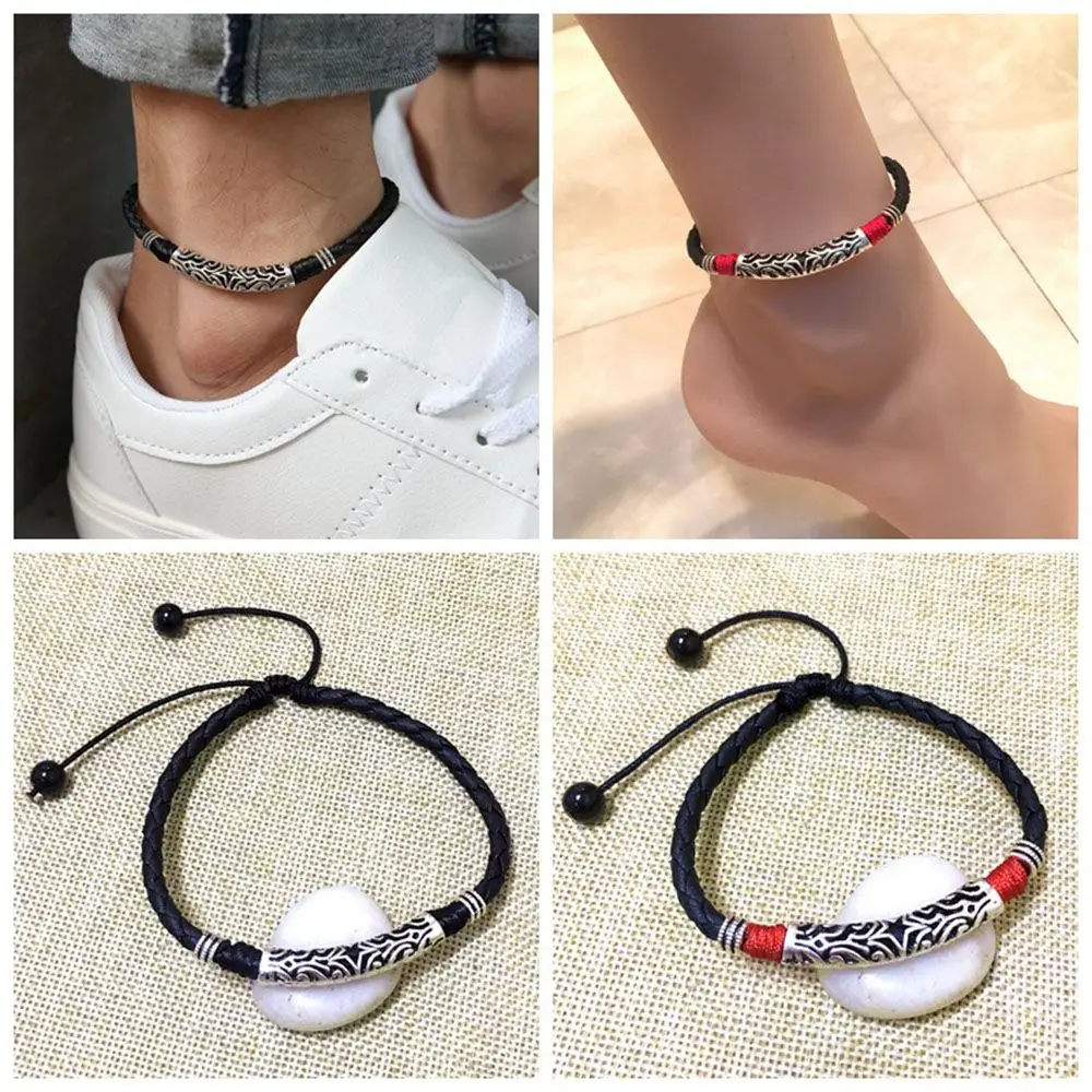 New Hot 1Pc Vintage Fashion Anklet Jewelry Mens Womens Leather Rope Anklet Ankle Bracelet Barefoot Sandal Beach Foot Chain
New Hot 1Pc Vintage Fashion Anklet Jewelry Mens Womens Leather Rope Anklet Ankle Bracelet Barefoot Sandal Beach Foot Chain