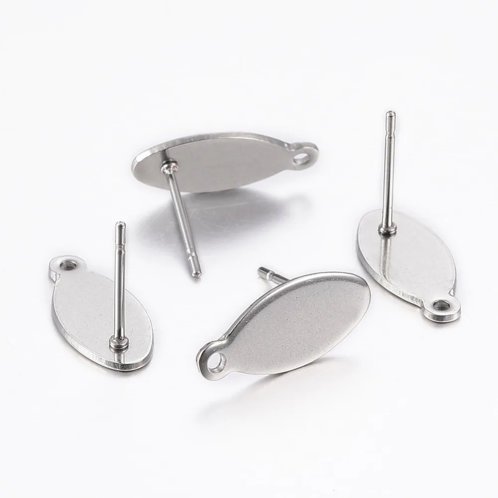 200pcs 15x7x0.8mm 304 Stainless Steel Ear Stud Components, Earring Post, Horse Eye, Stainless Steel Color, Hole: 1mm; Pin: 0.8mm
200pcs 15x7x0.8mm 304 Stainless Steel Ear Stud Components, Earring Post, Horse Eye, Stainless Steel Color, Hole: 1mm; Pin: 0.8mm