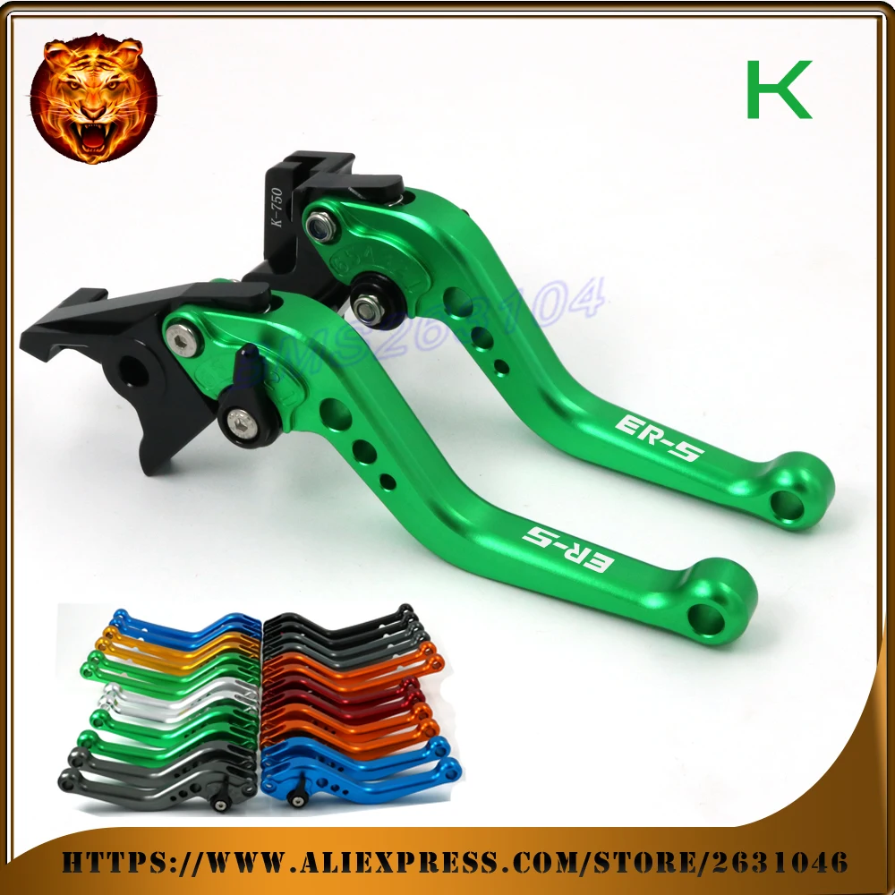 Adjustable Brake Clutch Levers For KAWASAKI ER-5 ER5 2004 2005 FREE SHIPPING WITH LOGO Motorcycle RACING GREEN
Adjustable Brake Clutch Levers For KAWASAKI ER-5 ER5 2004 2005 FREE SHIPPING WITH LOGO Motorcycle RACING GREEN