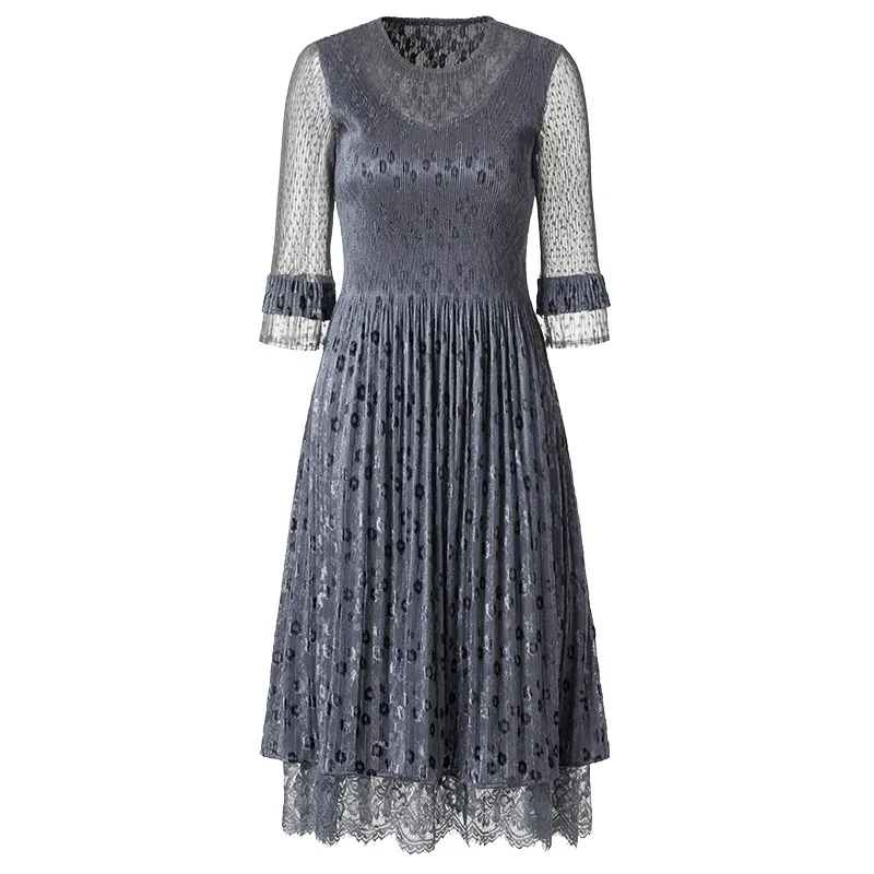 Velvet Dress Spring Pleats 2019 Embroidery Loose Elastic Pleated A-shaped Tidal Dress
Velvet Dress Spring Pleats 2019 Embroidery Loose Elastic Pleated A-shaped Tidal Dress