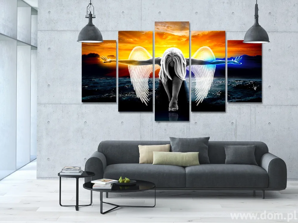 HD Print 5 piece canvas wall art angel with wings painting anime home decor print poster wall art picture Free shipping /PT1154
HD Print 5 piece canvas wall art angel with wings painting anime home decor print poster wall art picture Free shipping /PT1154