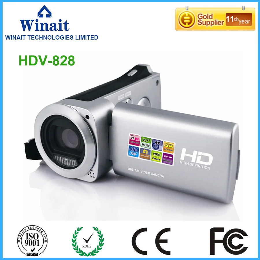 2.7"TFT LCD Screen Video Camera HDV-828 900mA Rechargeable Lithium Battery 15MP 5.0CMOS Sensor Camera
2.7"TFT LCD Screen Video Camera HDV-828 900mA Rechargeable Lithium Battery 15MP 5.0CMOS Sensor Camera
