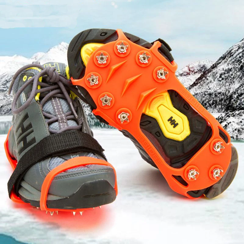 10 Teeth Sports Anti-Slip Ice Crampon Cleats Shoe Boot Grips Crampons Spike Snow Board for Skiing Hiking Climbing Ice Crampons
10 Teeth Sports Anti-Slip Ice Crampon Cleats Shoe Boot Grips Crampons Spike Snow Board for Skiing Hiking Climbing Ice Crampons