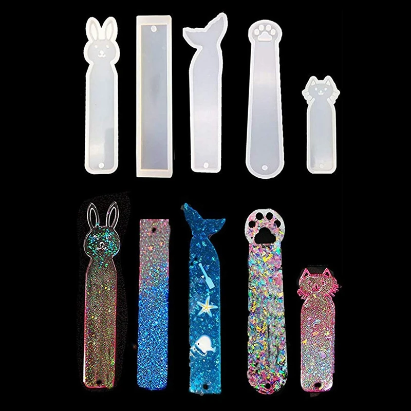 5 Pack Silicone Bookmark Mold DIY Bookmark Casting Mould Making Epoxy Resin Jewelry DIY Craft Silicone Transparent Mold Mermai
5 Pack Silicone Bookmark Mold DIY Bookmark Casting Mould Making Epoxy Resin Jewelry DIY Craft Silicone Transparent Mold Mermai