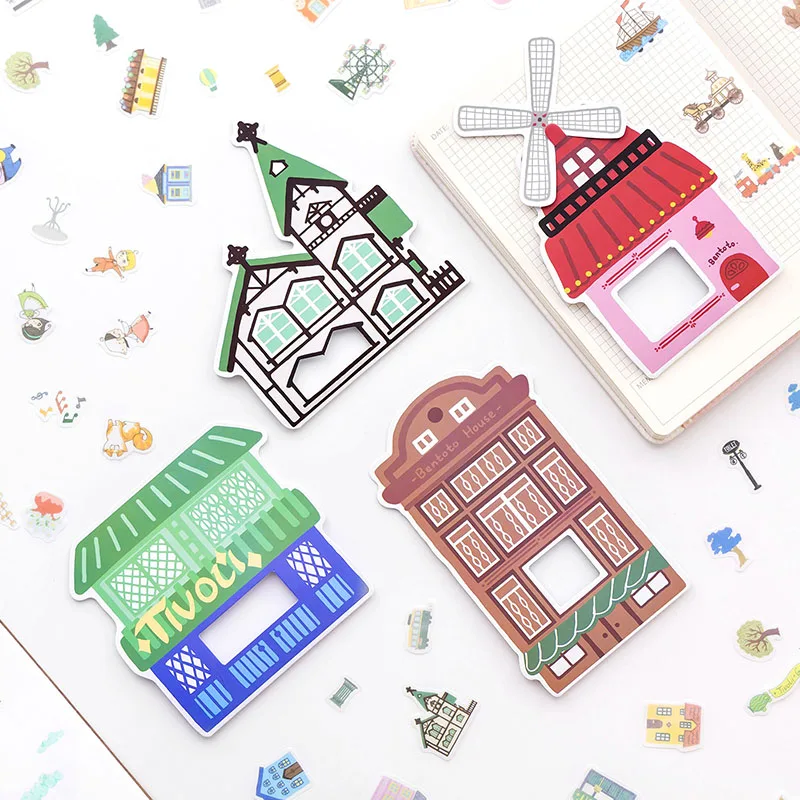 1 Pack Nordic Style Houses Float Amusement Park Stickers Decorative Diary Book Album Stick Label School Office Supply Kid Gift
1 Pack Nordic Style Houses Float Amusement Park Stickers Decorative Diary Book Album Stick Label School Office Supply Kid Gift