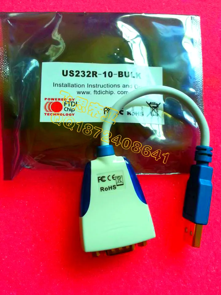US232R-10-BULK USB to RS232 serial data cable 9 -pin male Conv w / LEDs Supplies>>Electronics Stocks
US232R-10-BULK USB to RS232 serial data cable 9 -pin male Conv w / LEDs Supplies>>Electronics Stocks