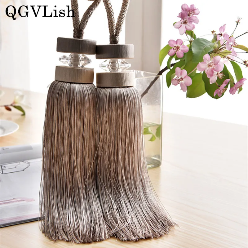 QGVLish 2Pcs Crystal Curtain Tassels Fringe Tiebacks Hanging Belts Balls Bind Ropes Brush Straps Curtain Accessories Tieback
QGVLish 2Pcs Crystal Curtain Tassels Fringe Tiebacks Hanging Belts Balls Bind Ropes Brush Straps Curtain Accessories Tieback