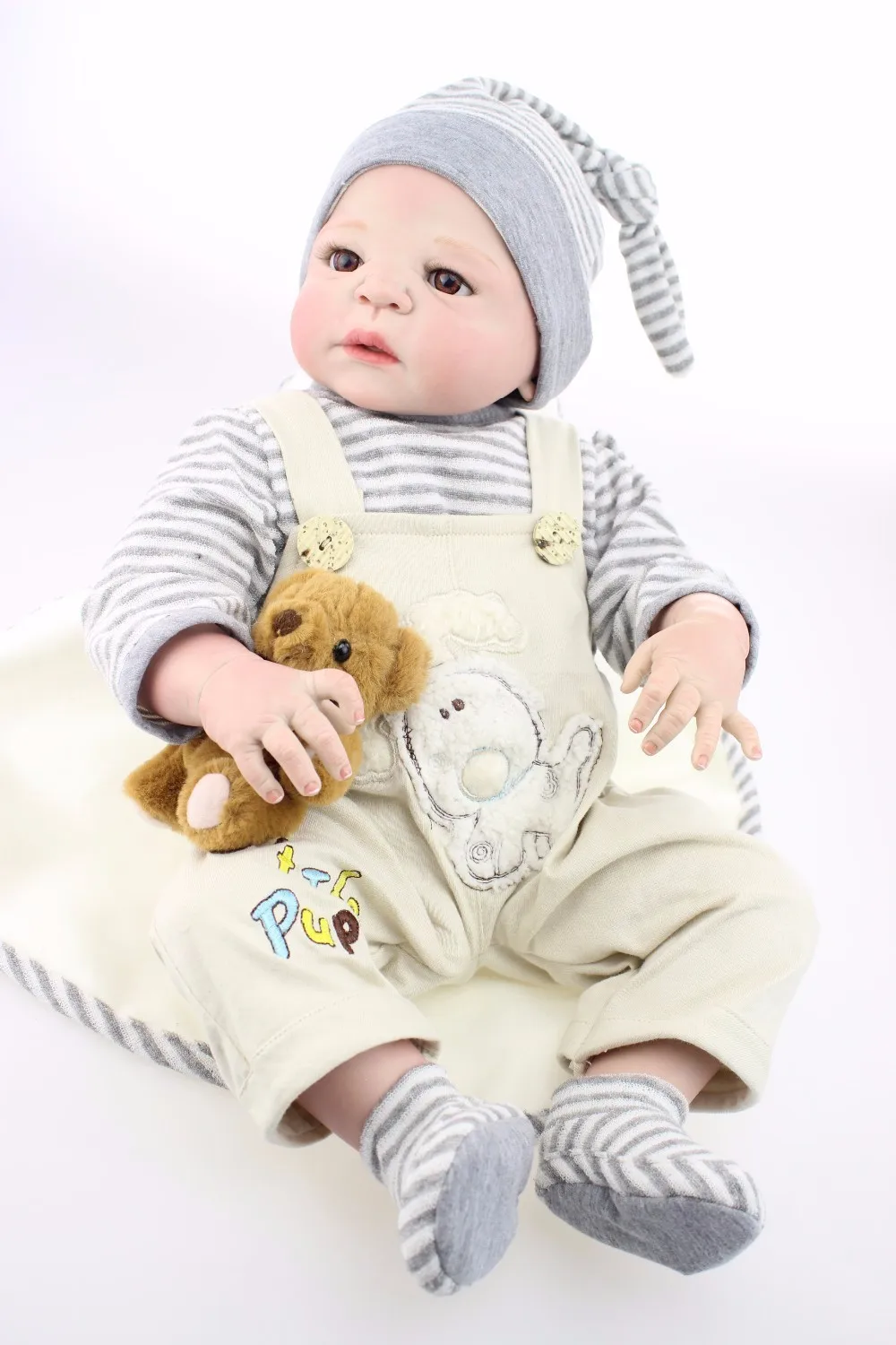 NPK Adorable 22inch 57cm Handmade Full Silicone lol reborn boy high quality silicone dolls creative bathe toys for children
NPK Adorable 22inch 57cm Handmade Full Silicone lol reborn boy high quality silicone dolls creative bathe toys for children